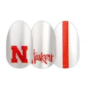 Color Street Collegiate University of Nebraska Nail Strips Huskers Red White